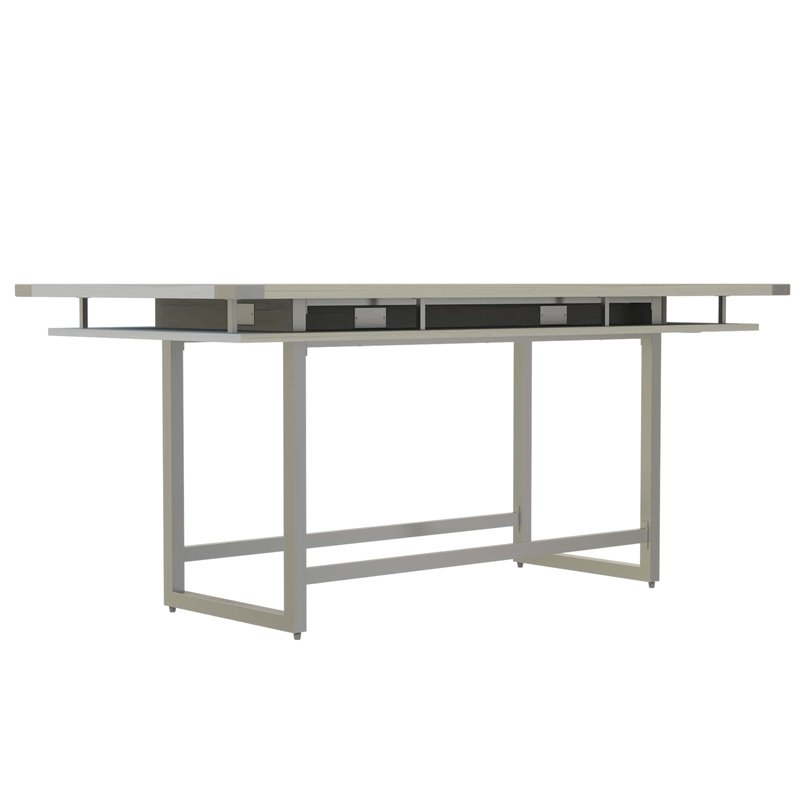 Scranton & Co Conference Table Standing Height - 8' White Ash