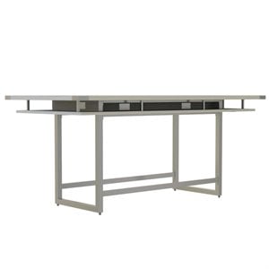 Scranton & Co Conference Table Standing Height - 8' White Ash