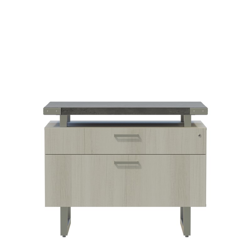 Scranton & Co Lateral File in Stone Gray