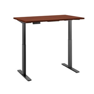 scranton & co furniture height adjustable standing desk in cherry