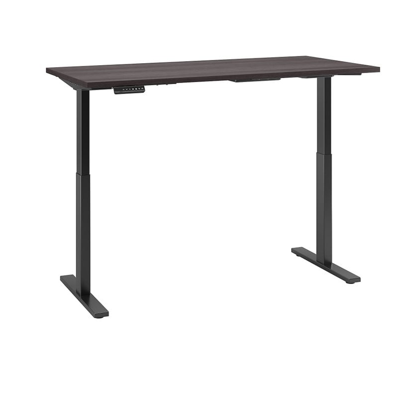 Scranton & Co Furniture 60W x 30D Adjustable Desk in Gray