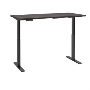 scranton & co furniture 60w x 30d adjustable desk in gray
