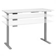Scranton & Co Furniture 60W Height Adjustable Standing Desk in White