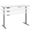 Scranton & Co Furniture 72W Height Adjustable Standing Desk in White