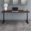 Scranton & Co Furniture 72W x 30D Height Adjustable Desk in Black Walnut