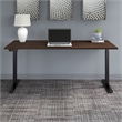 Scranton & Co Furniture 72W x 30D Height Adjustable Desk in Black Walnut