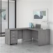 Scranton & Co Furniture 60W L Shaped Desk with Mobile File Cabinet