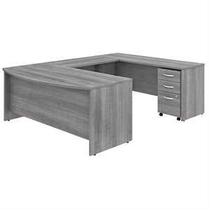 scranton & co furniture 72w u shaped desk with mobile file cabinet