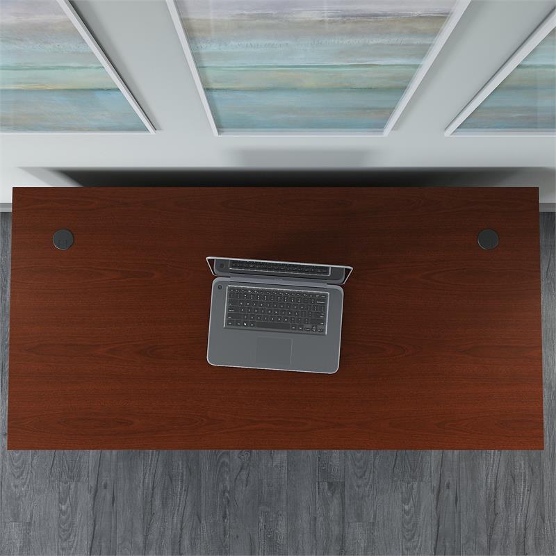 Scranton & Co Furniture 60W x 30D Office Desk in Mahogany