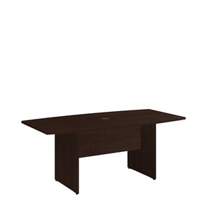 scranton & co furniture 72w x 36d boat shaped wood conference table in cherry