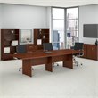 Scranton & Co Furniture 120W Boat Shaped Conference Table in Cherry