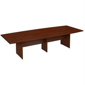 scranton & co furniture 120w boat shaped conference table in cherry