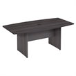 Scranton & Co Furniture 72W x 36D Boat Shaped Wood Conference Table in Gray