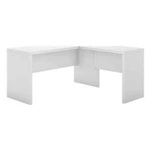 Scranton & Co L-Shaped Contemporary Engineered Wood Desk in Pure White