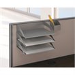 Scranton & Co Furniture 2 Person L Shaped Cubicle in Cherry