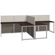 Scranton & Co Furniture L Shaped Desk for 2 in Cherry