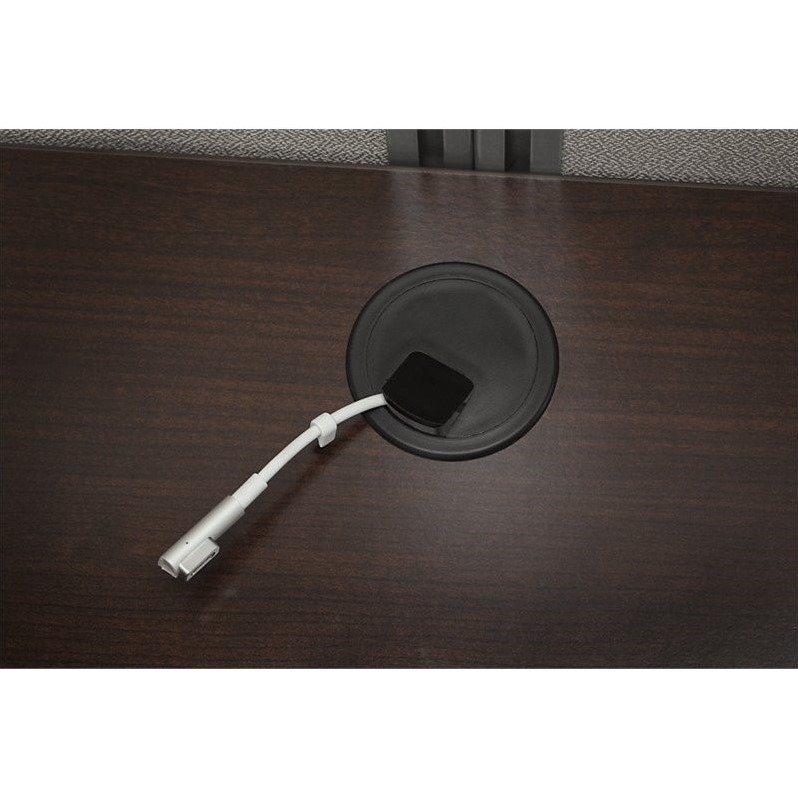 Scranton & Co Furniture L Shaped Desk for 2 in Cherry