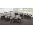 Scranton & Co Furniture L Shaped Desk for 2 in Cherry