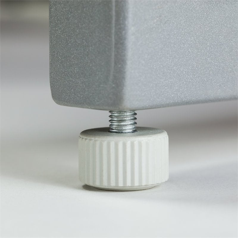 Scranton & Co Furniture 2 Person L Shaped Cubicle with 66H Panels in Brown