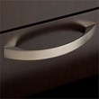 Scranton & Co Furniture 60W 4 Person L Shaped Cubicle with Storage in Brown