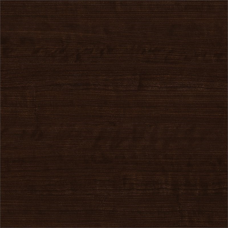 Scranton & Co Furniture 60W 4 Person L Shaped Cubicle with Storage in Brown