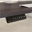 Scranton & Co Furniture 60W x 30D Height Adjustable Desk with Storage in Gray
