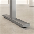 Scranton & Co Furniture 60W x 30D Height Adjustable Desk with Storage in Gray