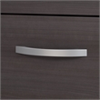 Scranton & Co Furniture 60W x 30D Height Adjustable Desk with Storage in Gray