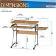 Scranton & Co Traditional Wood Comptuer Desk in Cherry