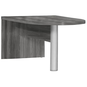 Scranton & Co 72&quot Freestanding Peninsula in Gray Steel
