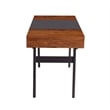 Scranton & Co Engineered Wood Expandable Modern Desk with Storage in Mahogany