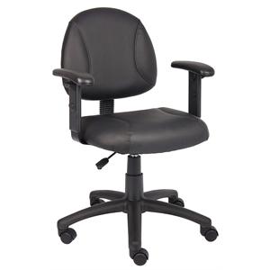 Scranton & Co Contemporary Posture Chair with Adjustable Arms