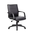 Scranton & Co Mid Back Executive Office Chair in Leather Plus