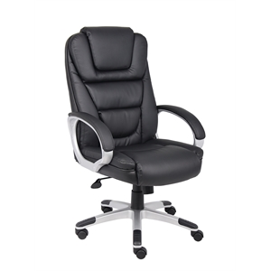 Scranton & Co Contemporary Executive Leather Arm Office Chair