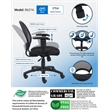 Scranton & Co Mesh Back Task Office Chair with Adjustable Arms