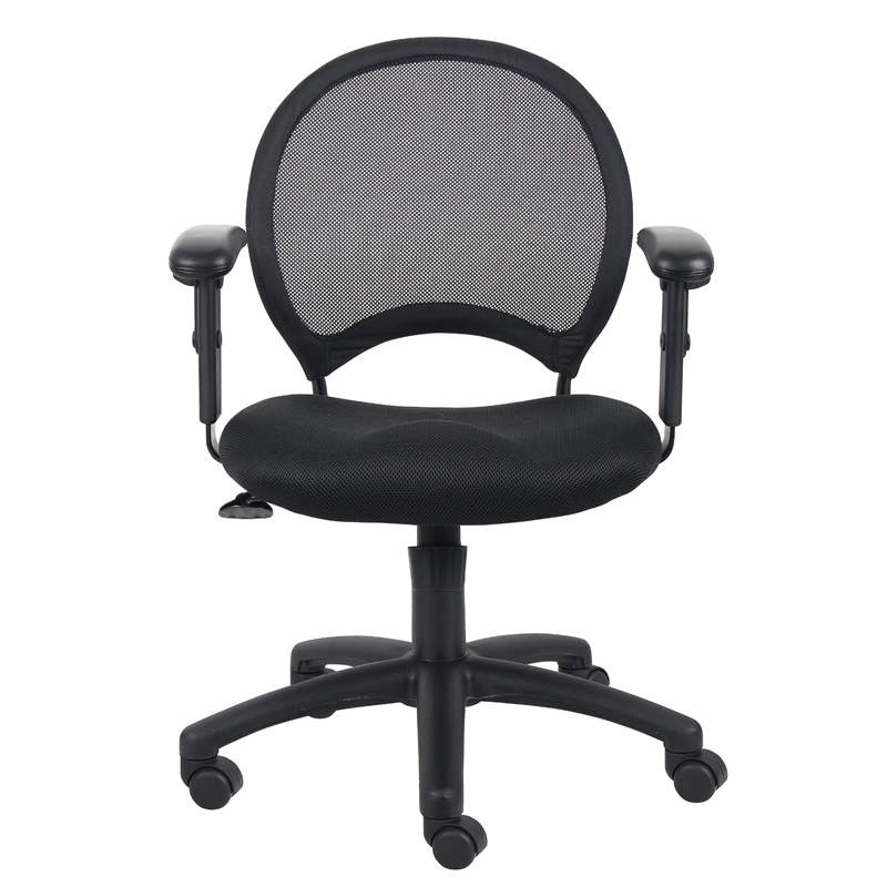 Scranton & Co Mesh Back Task Office Chair with Adjustable Arms