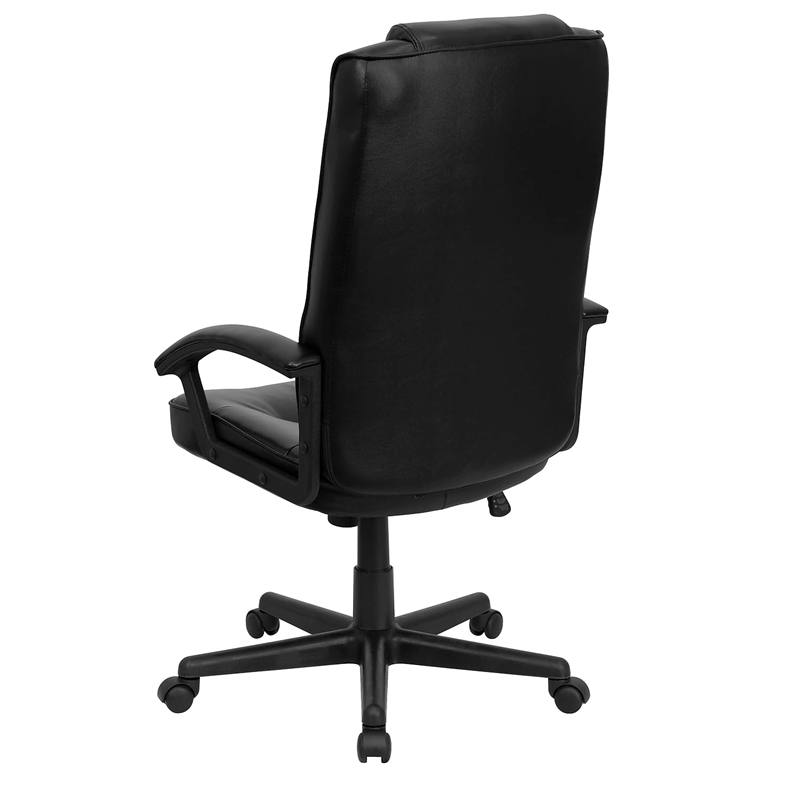 Scranton & Co Modern Ergonomically Curved Office Chair in Black