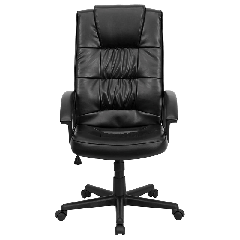 Scranton & Co Modern Ergonomically Curved Office Chair in Black