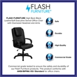 Scranton & Co Modern High Back Executive Office Chair in Black