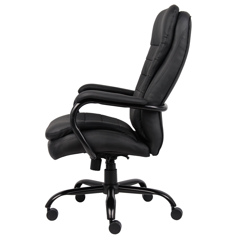Scranton & Co Contemporary Double Plush Office Chair in Black