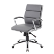 Scranton & Co Contemporary Executive Mid-Back Chair in Gray
