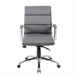 Scranton & Co Contemporary Executive Mid-Back Chair in Gray