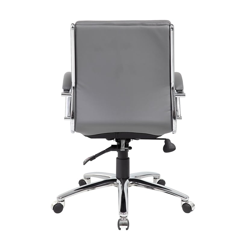 Scranton & Co Contemporary Executive Mid-Back Chair in Gray