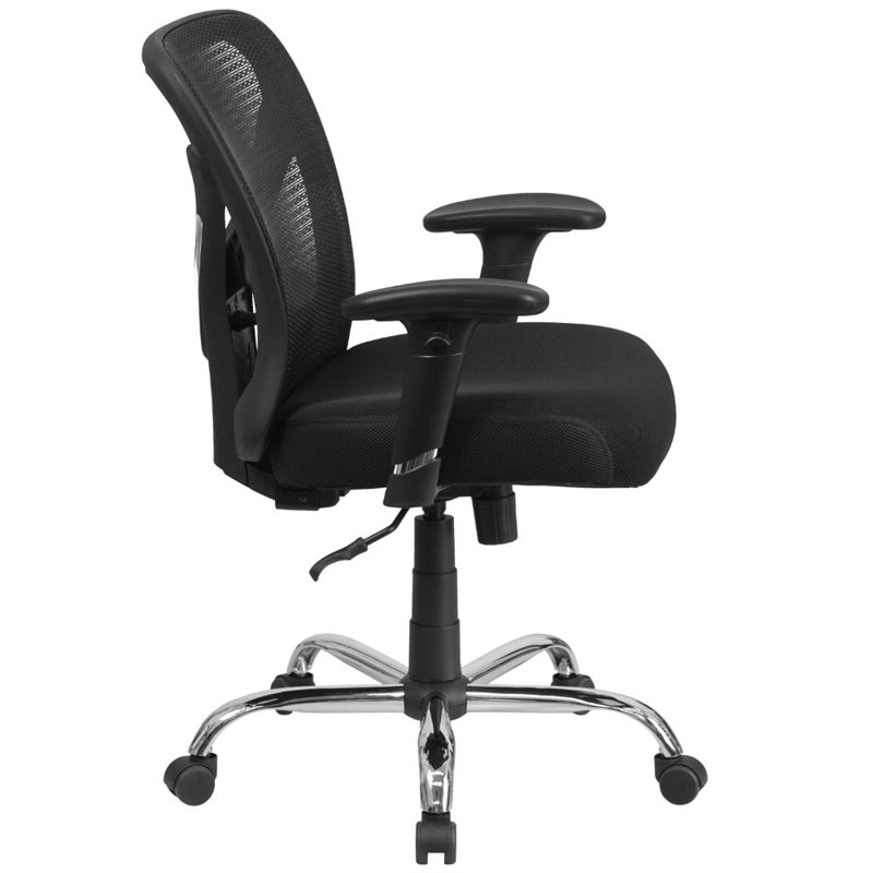 Scranton & Co High Mesh Back Office Office Swivel Chair in Black
