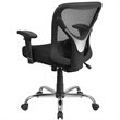 Scranton & Co High Mesh Back Office Office Swivel Chair in Black