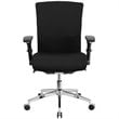 Scranton & Co Contemporary Fabric Swivel Office Chair in Black