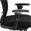 Scranton & Co Contemporary Fabric Swivel Office Chair in Black