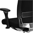 Scranton & Co Contemporary Fabric Swivel Office Chair in Black