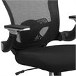 Scranton & Co Contemporary Mid Back Swivel Office Chair in Black