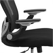 Scranton & Co Contemporary Mid Back Swivel Office Chair in Black